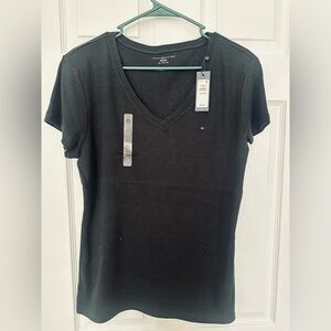 Tommy Hilfiger Women's Black Short Sleeve Tee